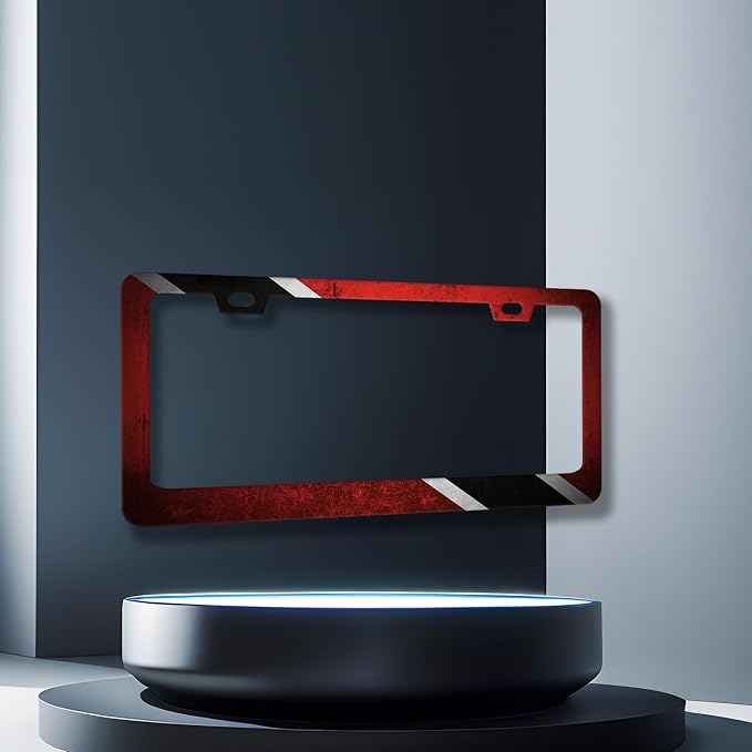 Trinidad and Tobago Flag License Plate Frame Flag License Plate Holder - Image 3