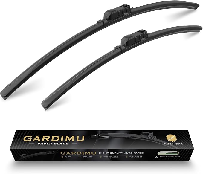 Front Windshield Wipers, 2-Piece Set by GARDIMU