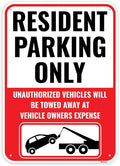 1PC Resident Parking Sign, 14 x 10 Inches by Venicor