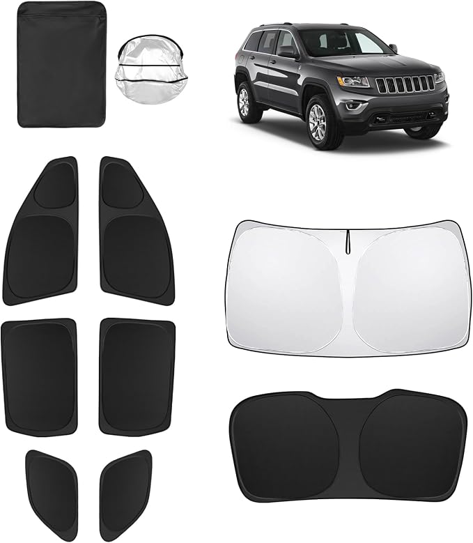 8pcs Car Window Shades forJeep Grand Cherokee 2011-2021 Accessories, Windshield by Unknown