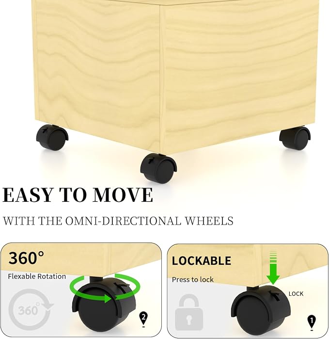 WISDOMFUR Rotating Slatwall Display Rack – 16"x16"x60" Maple Spinning Tower - Image 5