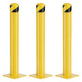 Safety Bollard Post, 48 Inch Height Steel Bollards, 4.5 Inch Diameter Parking by SpecializeinYourNeeds