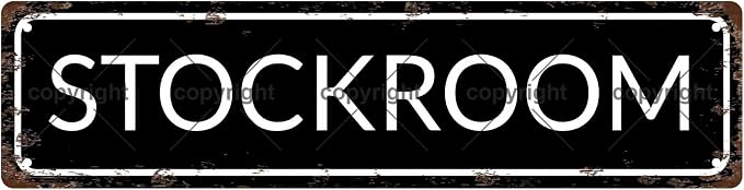 STOCKROOM Vintage Metal Tin Sign, Street Sign, Home Decor, Room Decor, Wall by Unknown