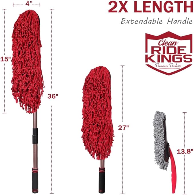 Car Duster Exterior Scratch Free, Car Dusters Extendable Handle Cleaning - Image 2