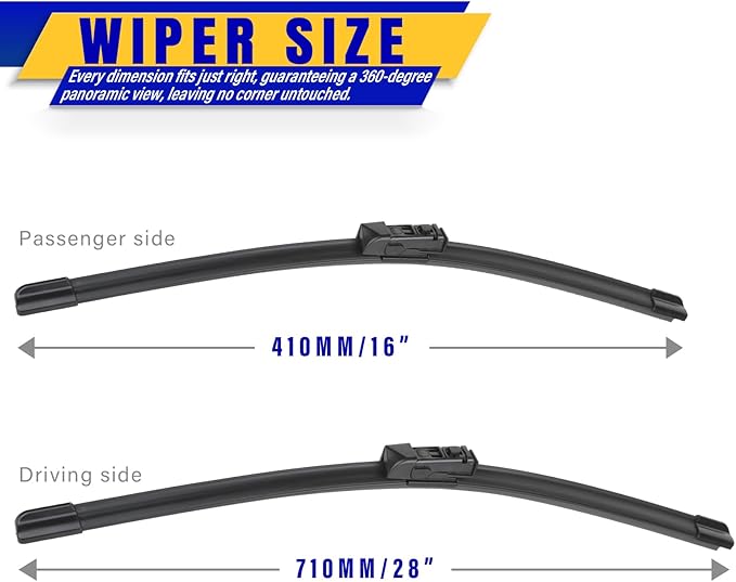 2 wipers Replacement for 2017-2018 2021 Toyota Prius Prime, Windshield Wiper - Image 2