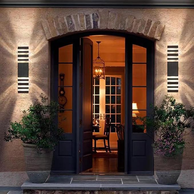 18inch LED Square Up & Down Wall Lights, 24W Outdoor Wall Light 4000K Day White - Image 8