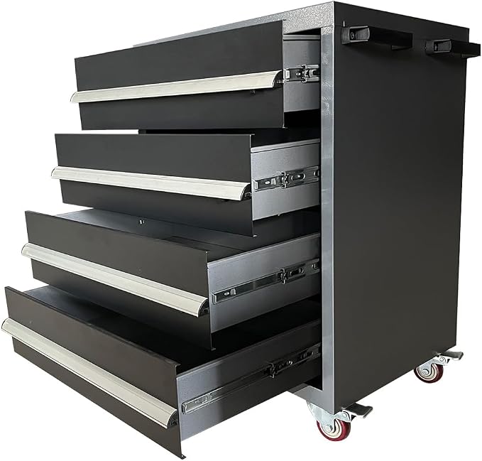 JZD Garage Storage Workbench Cabinet Set System, Heavy Duty, Tool Cabinets - Image 5