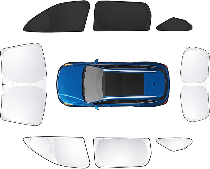 8pcs Car Window Shades for Kia Sorento SUV 2021-2025 Accessories, Windshield by Unknown