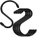 24 Pack 4 inch Large Vinyl Coated S Hooks by Nisoger