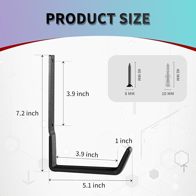 Heavy Duty Steel Hooks - Image 2