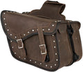 GARGOYLE BELLS Genuine Leather Motorcycle Saddle Bags Motorcycle Luggage Bag by GARGOYLEBELLS