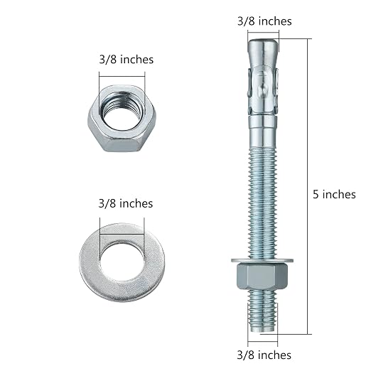 3/8x5" 100Pcs Inch Standard Fasteners - Image 2
