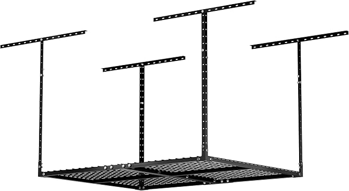 3 x 4FT Overhead Garage Storage Rack, Adjustable Ceiling Storage Racks - Image 9