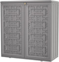 KINYING Outdoor Storage Cabinet Waterproof, Resin 60 Gallon Deck Box by KINYING