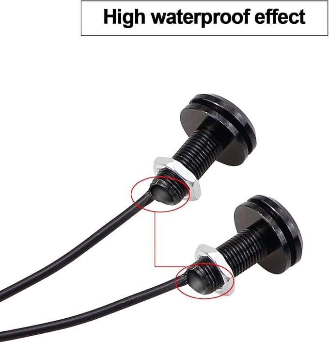 LEADTOPS 10Pcs 18mm 12V Eagle Eye LED Car Fog DRL Daytime Running Light Backup - Image 5