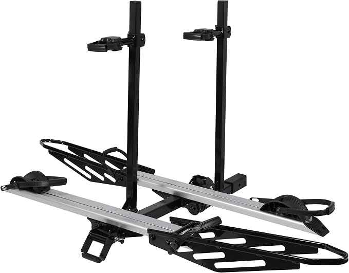 Rockland Foldable 2-Ebike Rack, 200 lbs Capacity, Hitch Mount Electric Bike Rack by Rockland