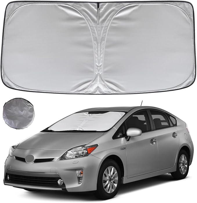 KAYZT Windshield Sun Shade for 2010-2015 Toyota Prius Hatchback Foldable by KAYZT