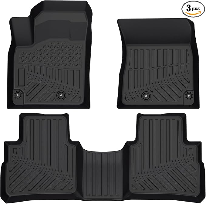 Floor Mats Fit for 2021-2024 2025 Nissan Rogue, Custom Fit TPE All Weather by FETUSI