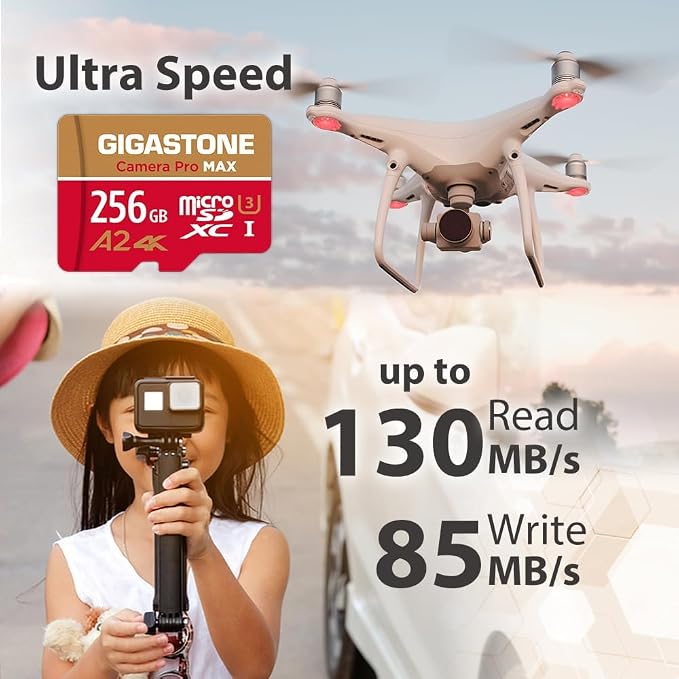 GIGASTONE 256GB Micro SD Card - Image 3