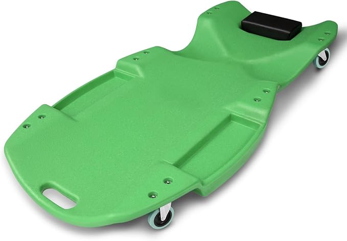 Magshion Mechanic Creeper with Padded Headrest & Tool Trays – 440 lbs Capacity by Magshion