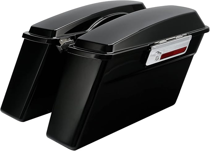 Green-L Gloss Black Hard Saddlebags Fit - Image 2