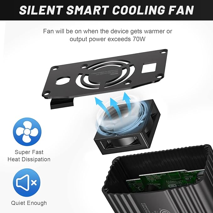 BESTEK 300W Power Inverter DC 12V to 110V AC, Durable Aluminum Housing Car - Image 6