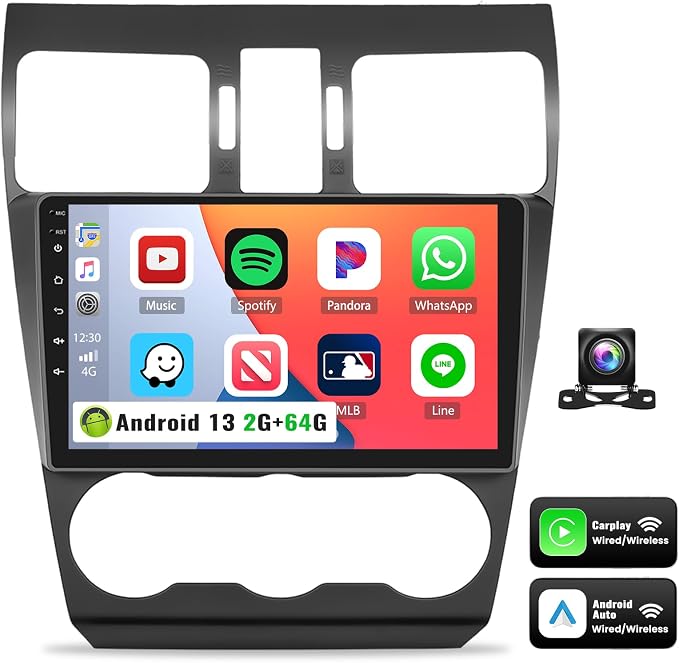 UNITOPSCI 2G+64G for Subaru Forester WRX Impreza 2013-2015 Radio Android 13 Car by UNITOPSCI