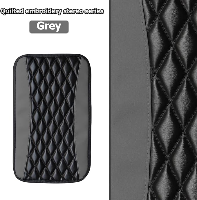 Car Center Console Cushion Pad, Universal Leather Waterproof Armrest Seat Box - Image 6