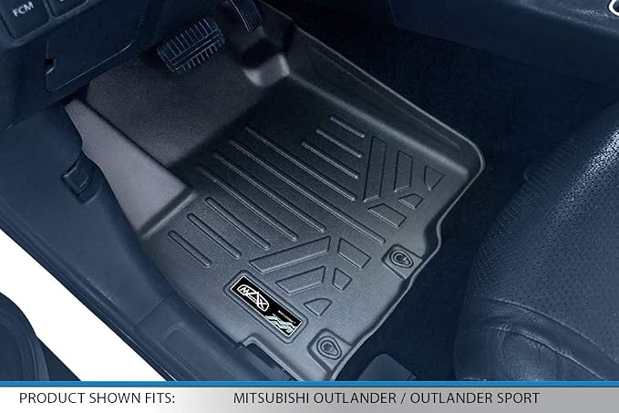 SMARTLINER Custom Fit Floor Mats 2 Row Liner Set Compatible - Image 2