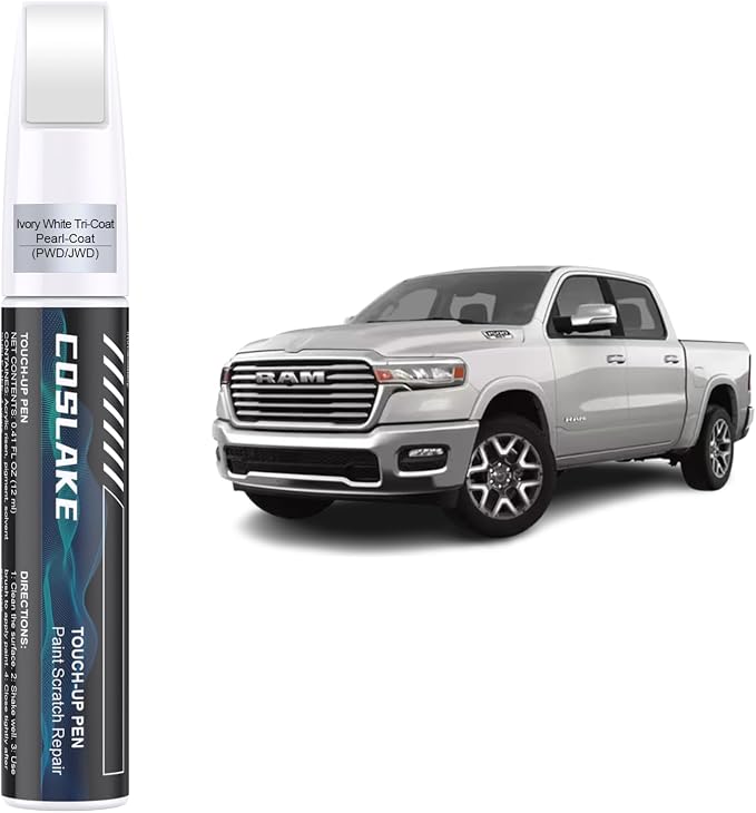 Car Touch Up Paint) for Dodge Ram, Car Paint Scratch Repair Kit, Quick & Easy by COSLAKE