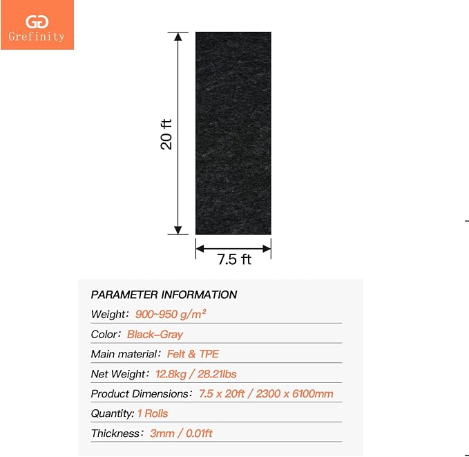 7.5'x 20' Garage Floor Mat & Oil Spill Mat, Heavy Duty Under Car Mat - Image 7