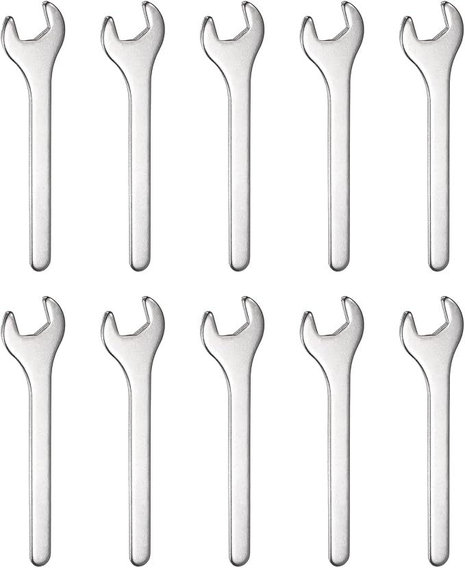 HARFINGTON 10pcs Small Wrench Open End Wrench 13x108x3mm Metric U-Shaped Single by HARFINGTON