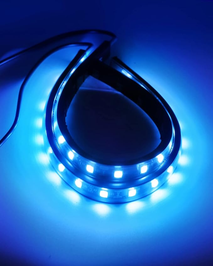 12V Led Light Strip 32CM Waterproof Ice Blue Led Strip Lights - Image 2