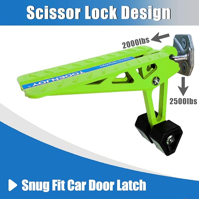 TOOENJOY Universal Fit Car Door Step, Foldable Roof Rack Door Step Up on Door - Image 6
