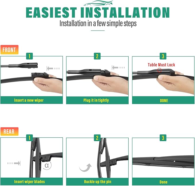 26" 20" 14" Windshield Wiper Blades Replacement - Image 8