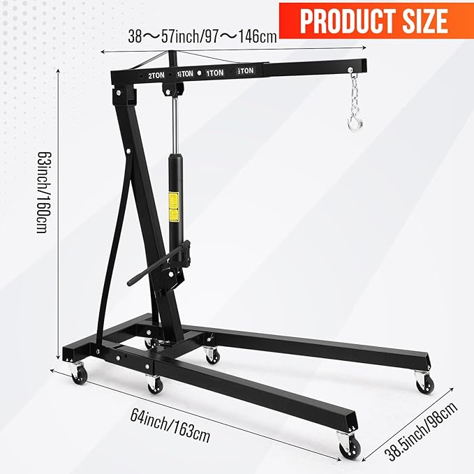 2 Ton Hydraulic Engine Hoist - Image 2