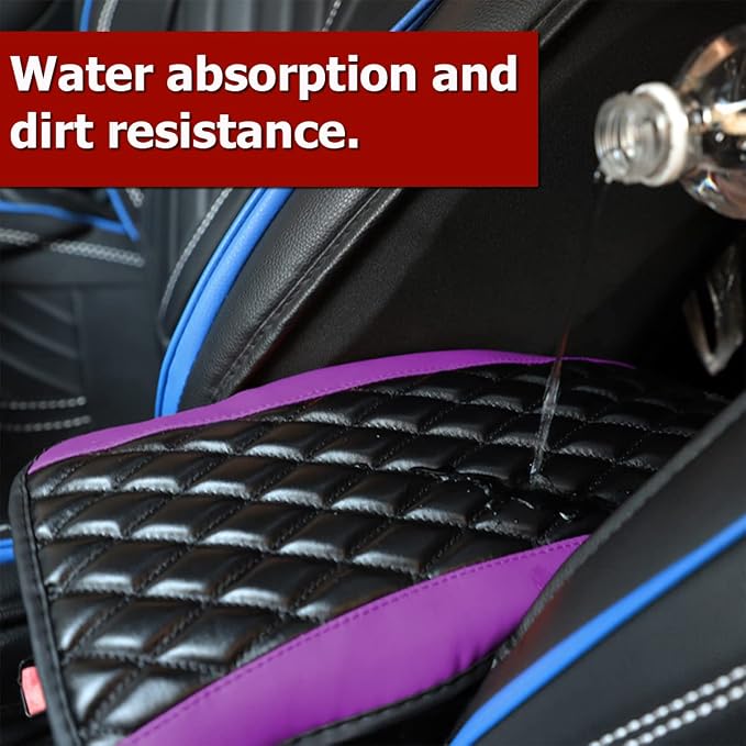 Car Center Console Cushion Pad, Universal Leather Waterproof Armrest Seat Box - Image 5