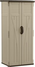 Suncast 22 Cubic Feet Capacity Tall Plastic Vertical Outdoor Shed by Suncast