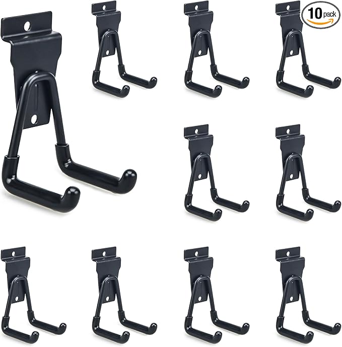 Slatwall Hooks Heavy Duty Slat Wall Accessories Garage Small U Hooks and Hangers by BELLOYON