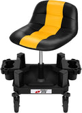 Rolling Shop Stool with Wheels, Adjustable Garage Mechanic Stool Seat Shop by FreekyFit