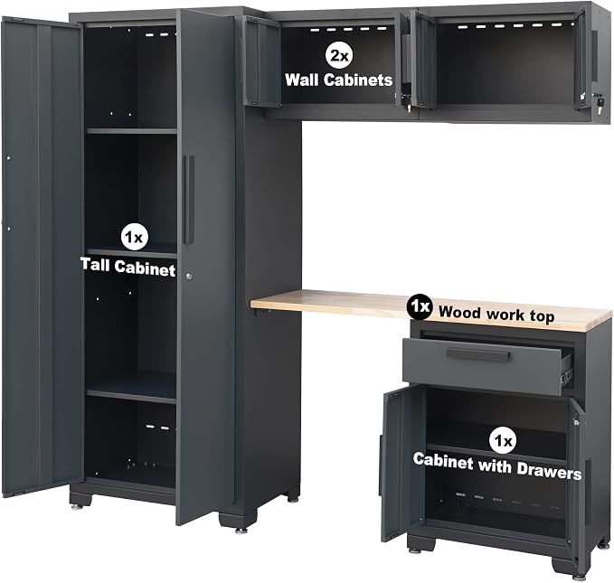 Torin Cabinet System Garage Storage Set, AGPZC30121002B-1 - Image 4