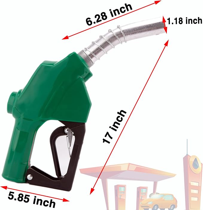 1-3/16"Automatic Fuel Nozzle, Car Fuel Filling Nozzle, Auto Shut-Off Fuel Nozzle - Image 7