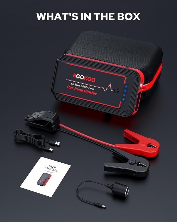 Jump Starter 3000A, BOOKOO Car Battery Jumper Starter Portable, 12V Jump Start - Image 7