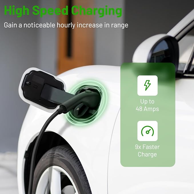 SBB Home Smart Level 2 EV Charger up to 48Amp, 240V Indoor/Outdoor Fast Car - Image 3