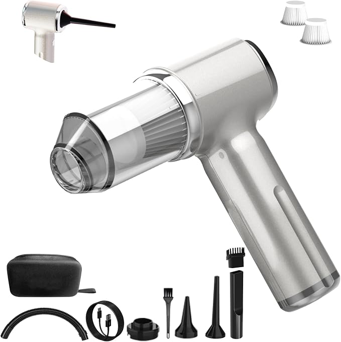 Handheld Car Vacuum Cleaner High Power, 4-in-1 Small Portable Mini Cordless by DISECUM