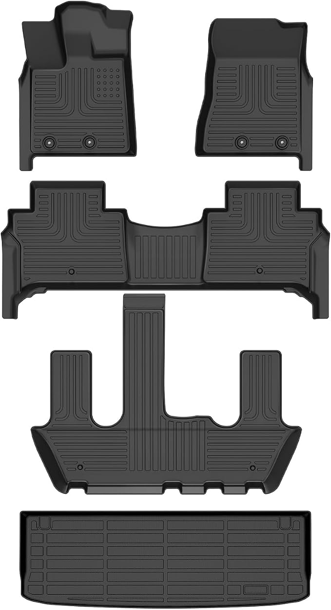 Wayhigh-All Weather Floor Mats and Cargo Mat Set Fit by Wayhigh