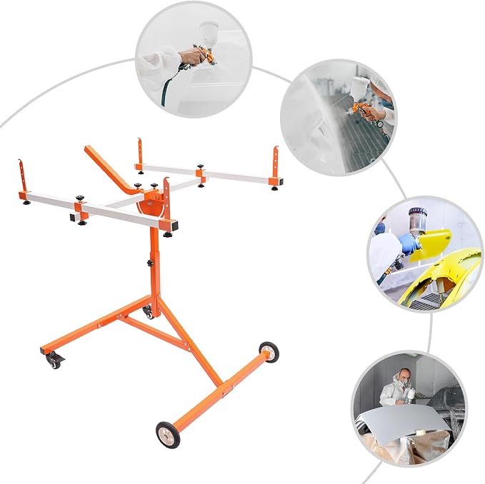 Automotive Rotating Painting Stand Multifunction Freestanding Paint Holder - Image 7