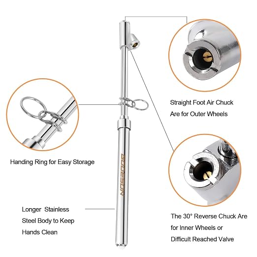 GODESON Dual Head Tire Pressure Gauge, Heavy Duty Pen Tire Gauge Range - Image 5