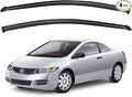 Window Visors Rain Guards for 2006-2011 Honda Civic Coupe, Out-Channel Window by YQAUTEC