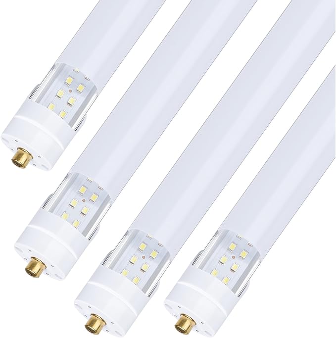 4-Pack, 8 Foot LED Bulbs, 100W 15000lm 6000K Cold White, Super Bright, T8 T10 - Image 2